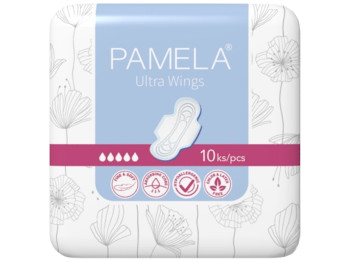 Прокладки гигиенические ультратонкие Pamela Ultra Wings normal 5капель 10шт