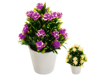 Искусственные цветы в горшке 12х12х19см