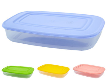 Контейнер для пищевых продуктов прямоугольный 2,5л (цвета ассорти) 167025