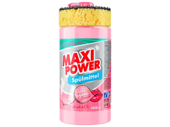 Засіб для миття посуду Maxi Power Бабл Гам, 1л