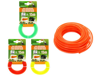 Леска для триммера Emipro, 1,6 мм × 15 м, круглая, 3 цвета (цена за 1шт)