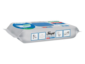 Вологі серветки Sleepy Easy Clean з активною піною для прибирання ванної кімнати, 30шт