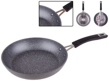 Сковорода алюминиевая без крышки GUSTO инд. дно, покрытие GRANITE D24х4,8см GT-2107-24