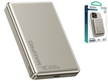 Мобильная Батарея Ridea RP-M10 MAGPRO QC/PD 20W, QI 15W with Magnetic 10000mAh, цвет Титан