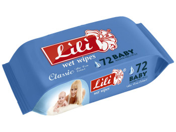 Влажные салфетки детские "Lili" "С экстрактом Алоэ Вера" 72 шт