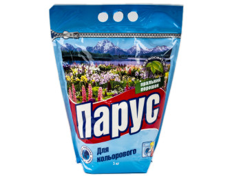 Стиральный порошок Парус Для цветного белья, без фосфатов, 3000г