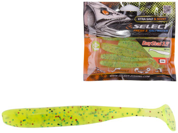 Приманка силиконовая виброхвост съедобная Select Easy Shad 3,5 col.050 90мм (цена за упаковку 5шт)