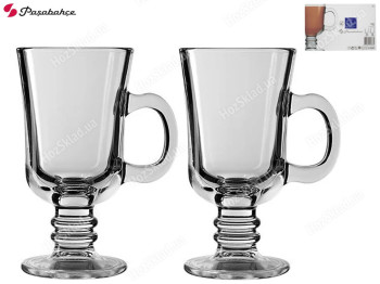 Набор кружек для кофе Pasabahce Pub с ручкой 215мл (цена за набор 2шт)