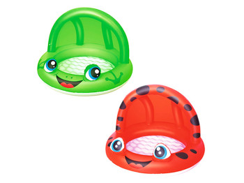 Бассейн детский надувной с навесом Божья коровка и Лягушонок Kiddie Pools. Bestway 52189