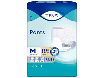 Подгузники-трусики TenaPants Normal Medium, 2x30см, 80-110см, 5,5 капель, 30шт