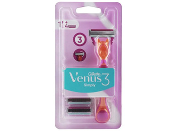 Бритва Gillette Venus Simply з 4 змінними картриджами