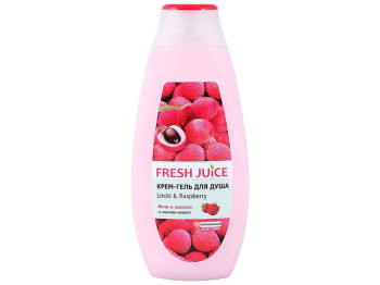 Крем-гель для душу "Fresh Juice" Litchi&Raspberry 400мл.