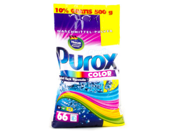 Пральний порошок безфосфатний Purox Color 5,5кг Німеччина 