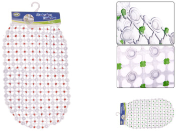 Килимок для ванної анти ковзаючий NNF кольоровий 62х35см