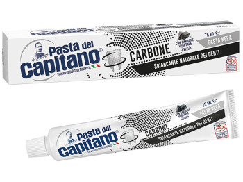 Зубна паста Pasta Del Capitano Dentifricio Carbone відбілююча 75мл