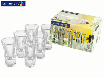 Рюмки стеклянные Luminarc Moscow 50мл (цена за набор 6шт) 09893