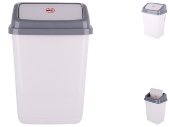 Корзина для сміття Violet House 0100 White, з кришкою, 10л, 8690066728066