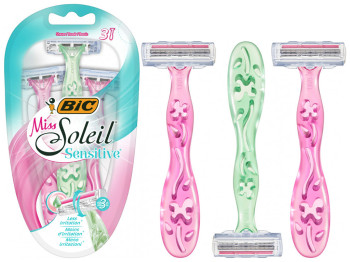 Станки для гоління Bic "Miss soleil sensitive" 3 леза (ціна за набір 3шт)
