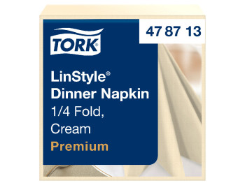 Салфетки для декора Tork LinStyle Premium, кремовые, 39х39см, 50шт