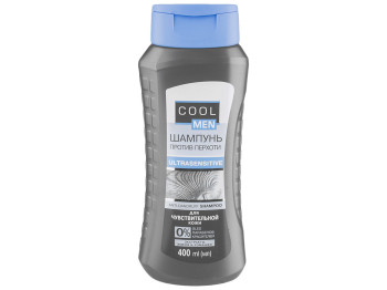 Шампунь Cool Men Ultrasensitive для чувствительной кожи против перхоти, 400мл