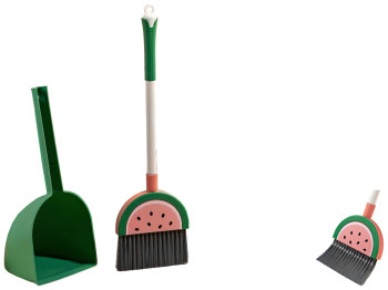Набор для уборки Watermelon (метла, совок), 56см