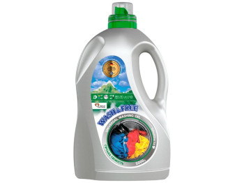 Гель для стирки Wash & Free, универсальный, концентрат, аромат горной свежести, 120 циклов, 5кг