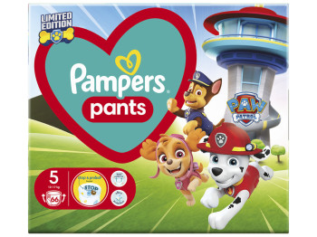 Подгузники-трусики Pampers Active Baby Pants Щенячий патруль, одноразовые, размер 6, 12-17 кг, 66шт