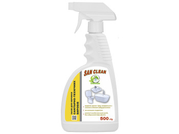 Средство для чистки кафеля, фаянса и санитарно-технических изделий San Clean GreenHouse, 500мл