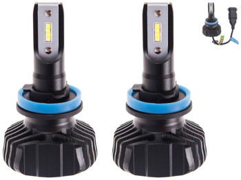 Лампы PULSO S1 PLUS/H11 LED-чипы CSP, 9-32v, 2х20w, 4500Lm, 6500K