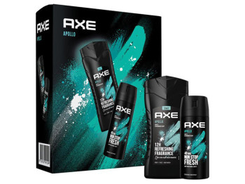 Набор подарочный мужской Axe Apollo (дезодорант-спрей 150мл + гель для душа 250мл)