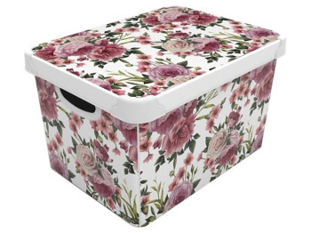 Контейнер з кришкою Qutu Style Box Rose Pink, 20л, 8690067393065