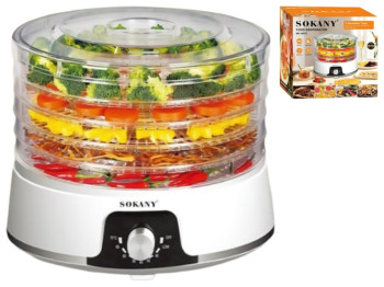 Сушарка для овочів та фруктів Sokany, 350Вт