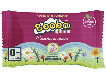 Мило туалетне тверде дитяче Booba "З екстрактом ромашки" (0 +) 70г
