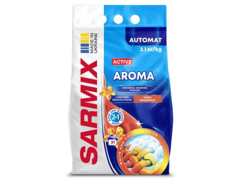 Пральний порошок Sarmix, ручне та автоматичне прання, 2,1 кг, 31 прання