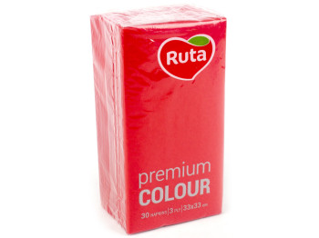 Салфетки "Ruta" Premium Color красные ароматизированные 33x33см 30шт