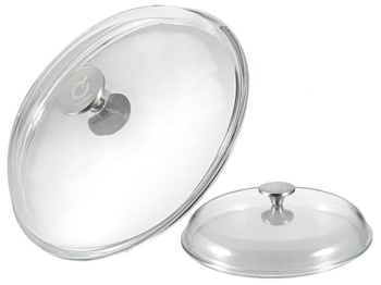 Крышка Be Smart 28 см, жаропрочное стекло, пароотвод, цвет прозрачный