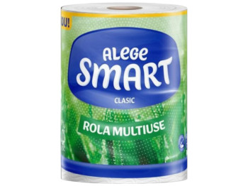 Полотенца бумажные Smart Classic, 2-слойные, 220 отрывов, 41,8м, 21×19см