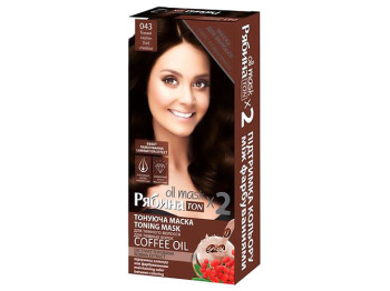 Маска для волос тонирующая Acme Color Рябина Ton Oil Mask №043 Темный каштан