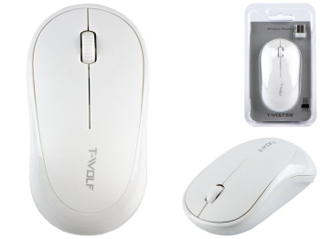 Беспроводная Мышь TWolf Q18 2.4G Цвет Белый