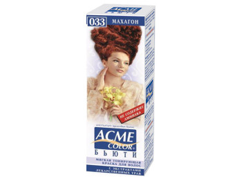 Фарба для волосся м'яка тонуюча Acme-Color "Б'юті" безаміачна Махагон тон 033