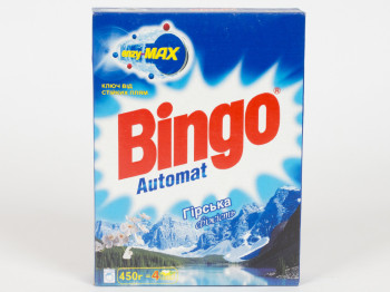 Стиральный порошок Bingo для автом. стирки "Горная свежесть" 450гр