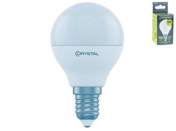 Лампа светодиодная шар Crystal Led G45-005 G45 6W цоколь-Е14-маленький, холодный белый свет