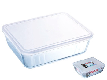 Форма Pyrex Cook&Freez, 27х22х9см, з кришкою, прямокутна, 4л, 3137610001893