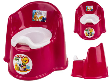 Горшок-кресло детский со съемной чашей (цвет малиновый) Консенсус