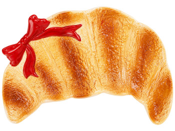 Страва керамічна Croissant, у формі круасану, коричнева, 20,2×14,7×4,3 см
