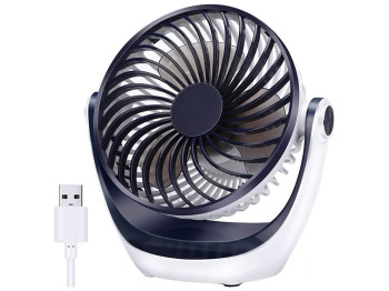 Вентилятор настольный, USB, 1200mah