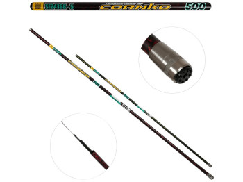 Вудка безкільцева Cornko, мікс карбон, 5м, колір чорно-червоний