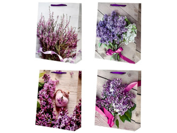 Пакет подарочный бумажный S Lavender, 18x23x10см