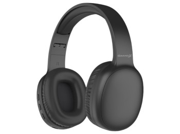 Наушники Grand-X GB-11B, закрытые с микрофоном, комбинированное подключение, экокожа, цвет черный