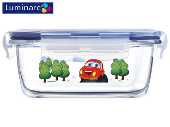 Контейнер пищевой Luminarc Pure Box Active Vroom квадратный 380мл Q0413